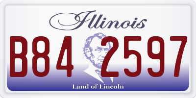IL license plate B842597