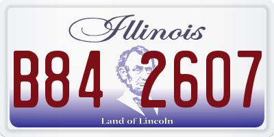 IL license plate B842607