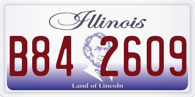 IL license plate B842609