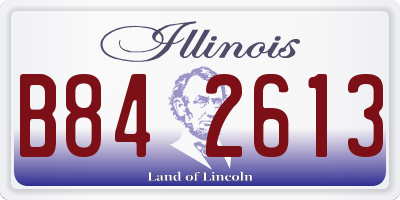 IL license plate B842613