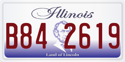IL license plate B842619