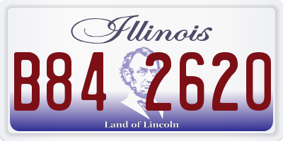 IL license plate B842620