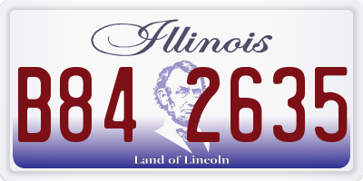 IL license plate B842635