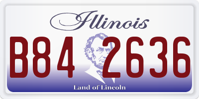 IL license plate B842636