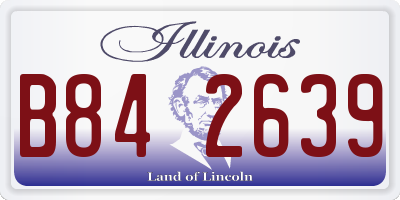 IL license plate B842639