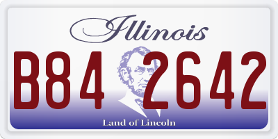 IL license plate B842642