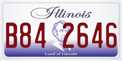 IL license plate B842646