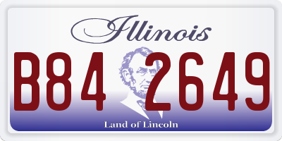 IL license plate B842649