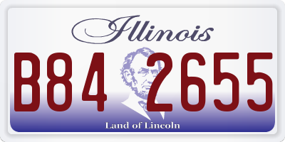 IL license plate B842655