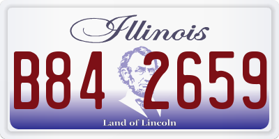 IL license plate B842659