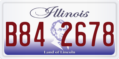 IL license plate B842678