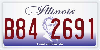 IL license plate B842691