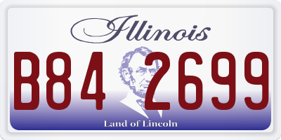 IL license plate B842699