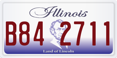 IL license plate B842711