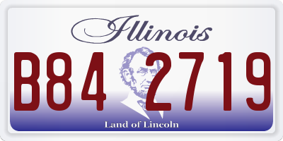 IL license plate B842719