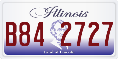 IL license plate B842727