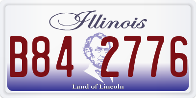 IL license plate B842776