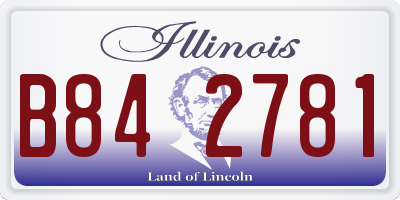 IL license plate B842781