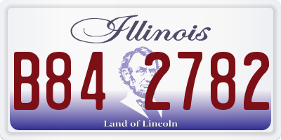IL license plate B842782