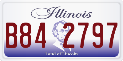 IL license plate B842797