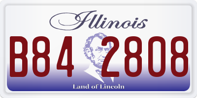 IL license plate B842808