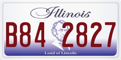 IL license plate B842827