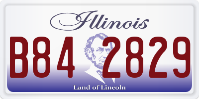 IL license plate B842829