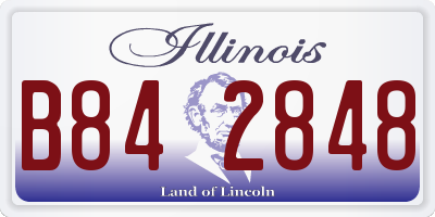 IL license plate B842848