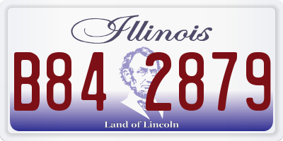IL license plate B842879