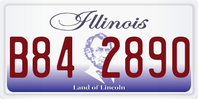 IL license plate B842890