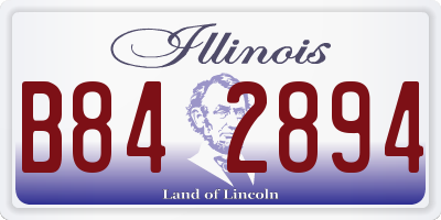 IL license plate B842894
