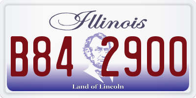 IL license plate B842900