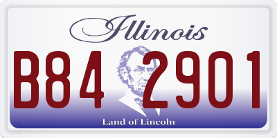 IL license plate B842901