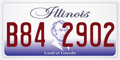 IL license plate B842902