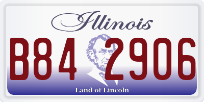 IL license plate B842906