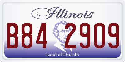 IL license plate B842909