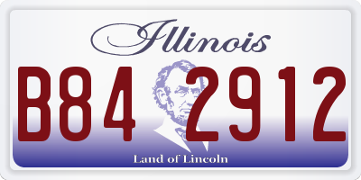 IL license plate B842912