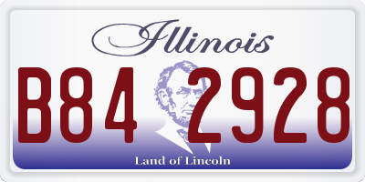 IL license plate B842928