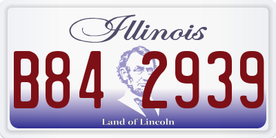 IL license plate B842939