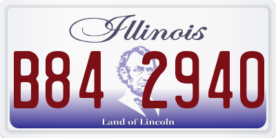 IL license plate B842940