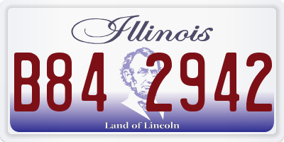 IL license plate B842942