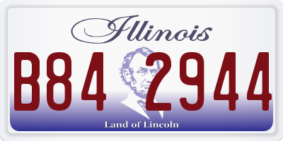 IL license plate B842944