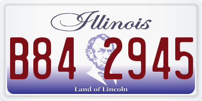 IL license plate B842945