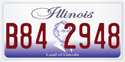 IL license plate B842948