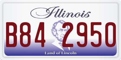 IL license plate B842950