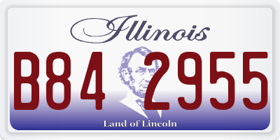 IL license plate B842955