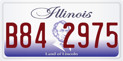 IL license plate B842975
