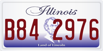 IL license plate B842976