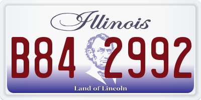 IL license plate B842992
