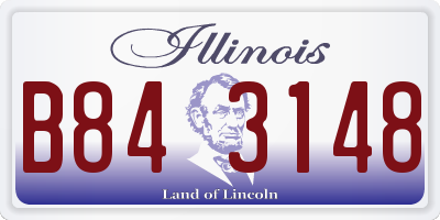 IL license plate B843148